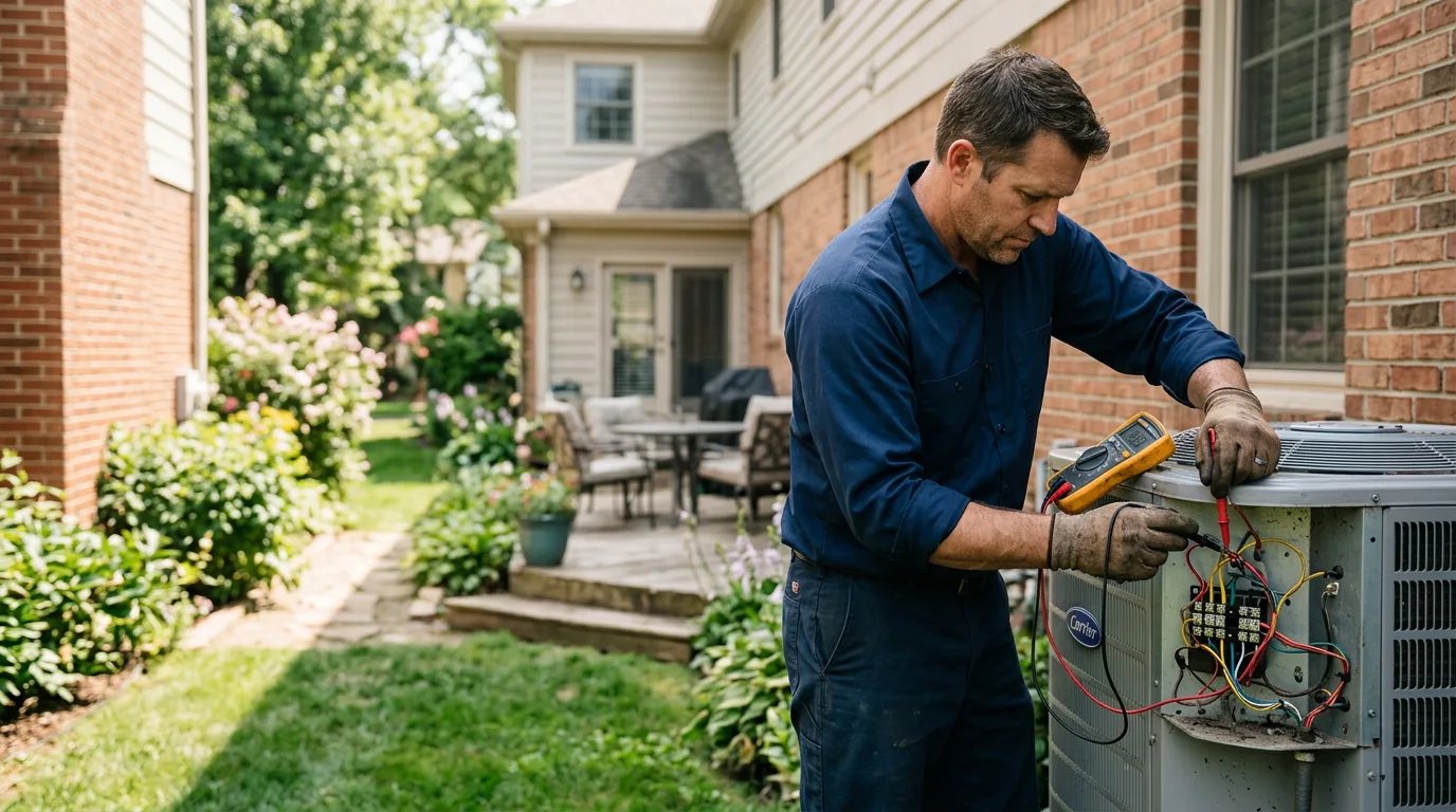 HVAC technician working near Cooks, MI